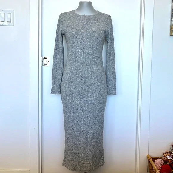 Zara henley casual midi dress - Picture 2 of 7